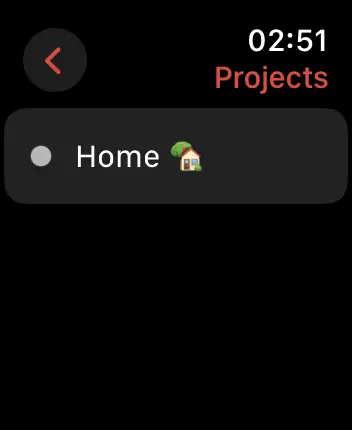 WatchOS user interface for the Todoist application
