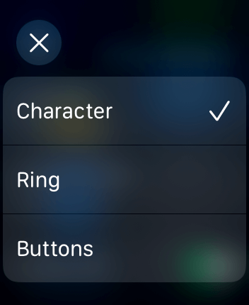 WatchOS user interface for the WaterMinder application