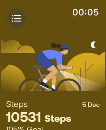 WatchOS user interface for the Withings application