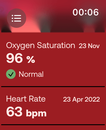 WatchOS user interface for the Withings application